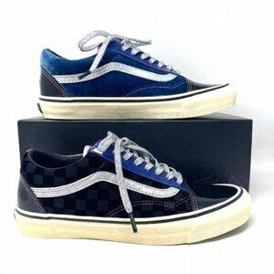 Vans Og Old Skool Lx Black Skateboarding Men's VN0A38FW03E Leather Patent Velvet